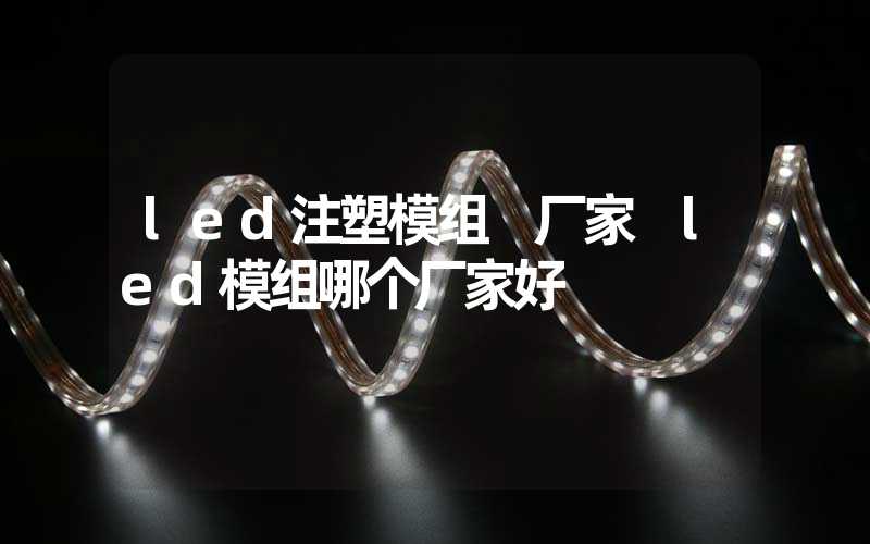 led注塑模组 厂家 led模组哪个厂家好